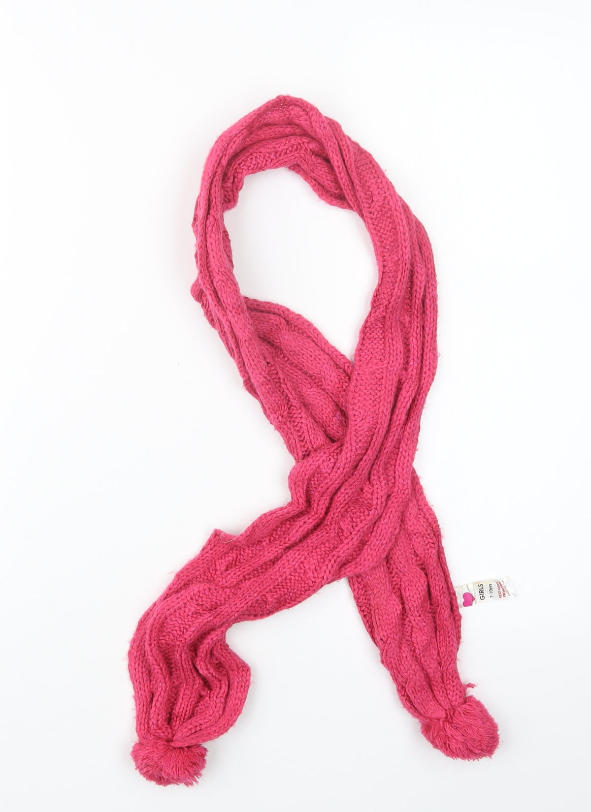 Peacocks Girls Pink Knit Scarf Scarves & Wraps One Size