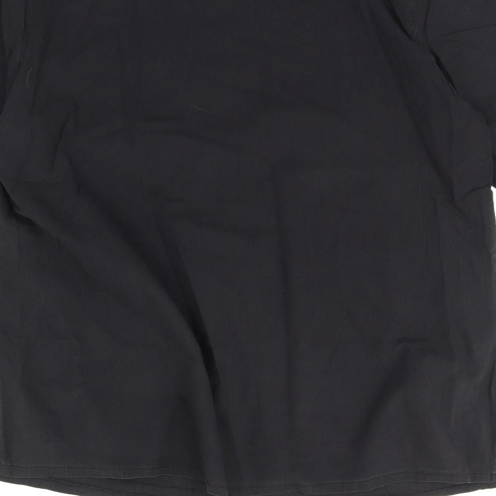 Kim spin Womens Grey Basic Blouse Size XL