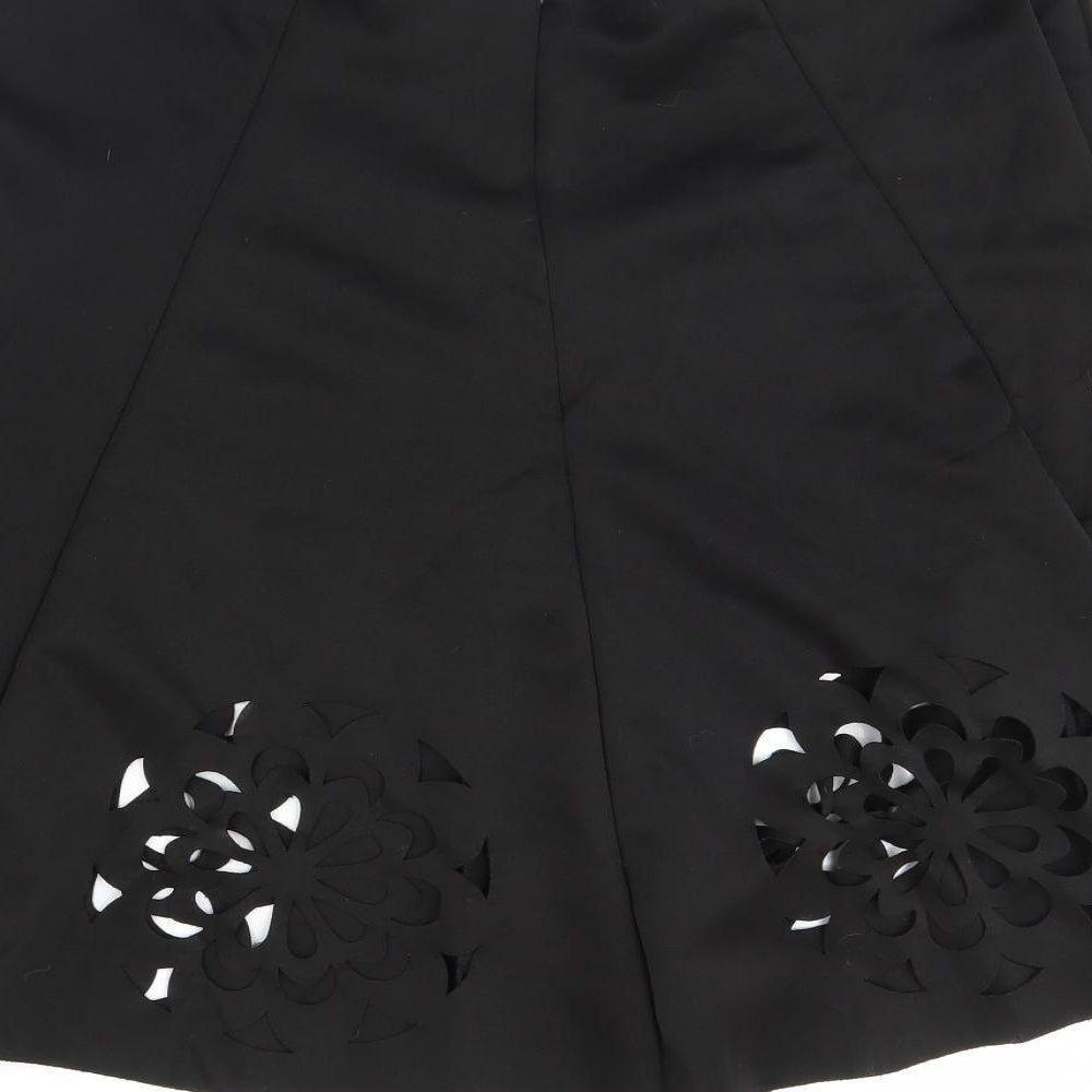 Preworn Womens Black Flare Skirt Size 36 in