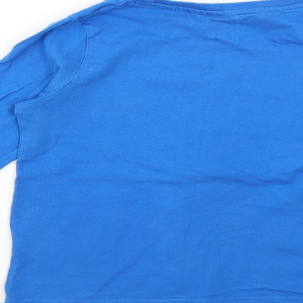 Primark Boys Blue Solid Pyjama Top Size 5-6 Years