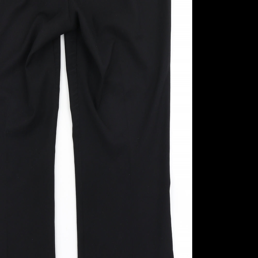 Marks & Spencer Womens Black Dress Pants Trousers Size 16 L29 in