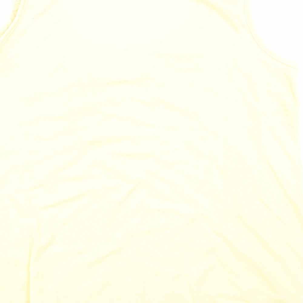 Asda George Womens Yellow Basic Tank Size 14