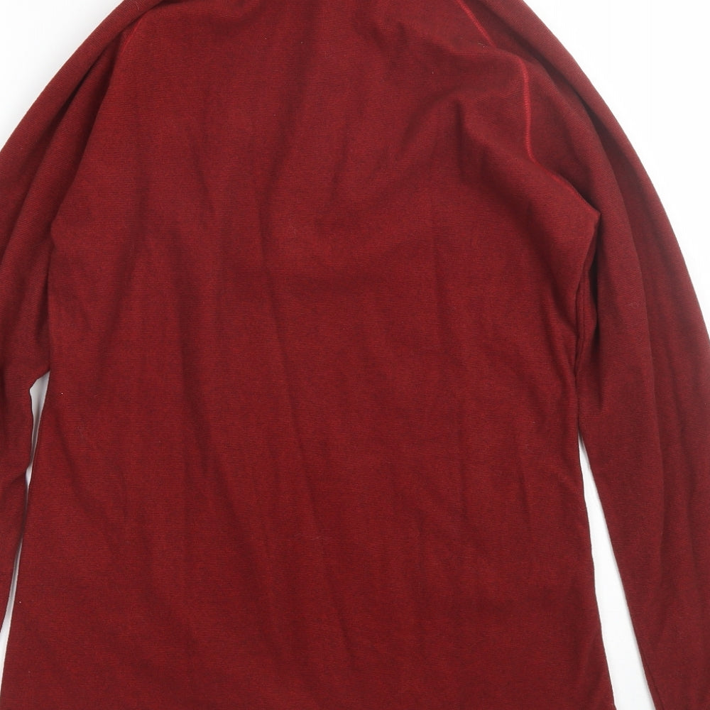 Regetta Womens Red Striped Pullover Sweatshirt Size 8