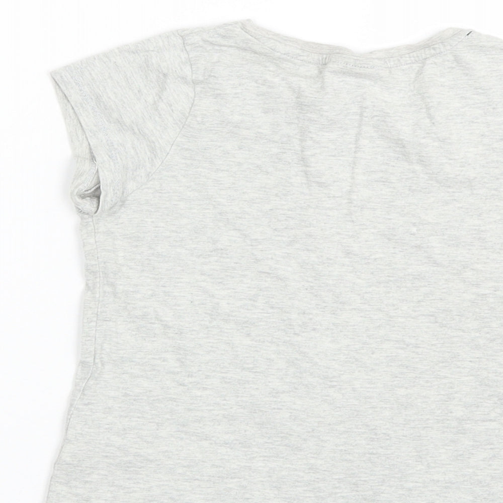 NEXT Girls Grey Basic T-Shirt Size 4-5 Years