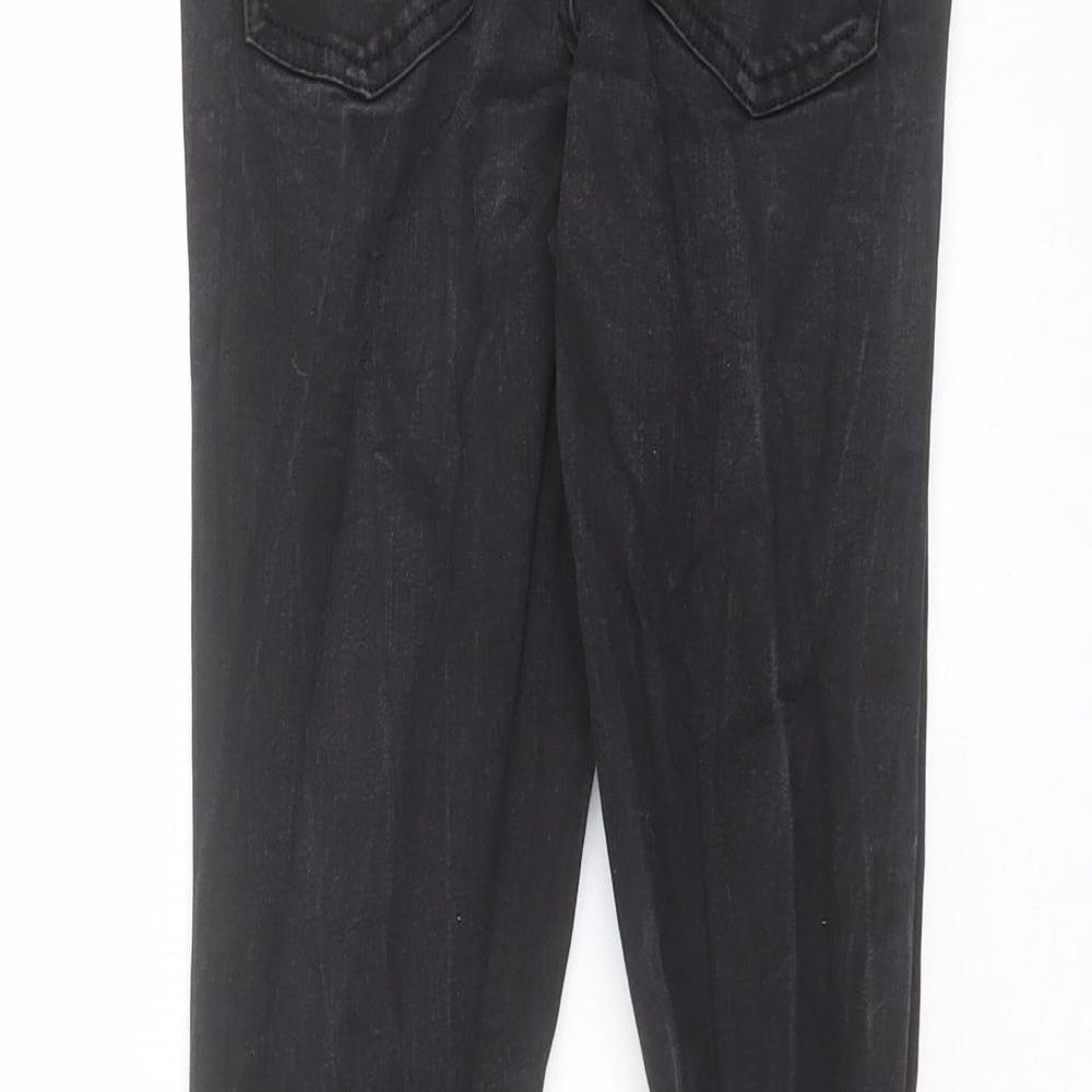 DENIM 365 Girls Black Denim Skinny Jeans Size 12-13 Years - distressed