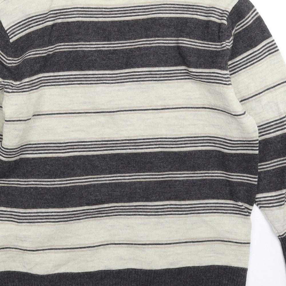 Marks and Spencer Womens Multicoloured Striped Knit Pullover Jumper Size 12
