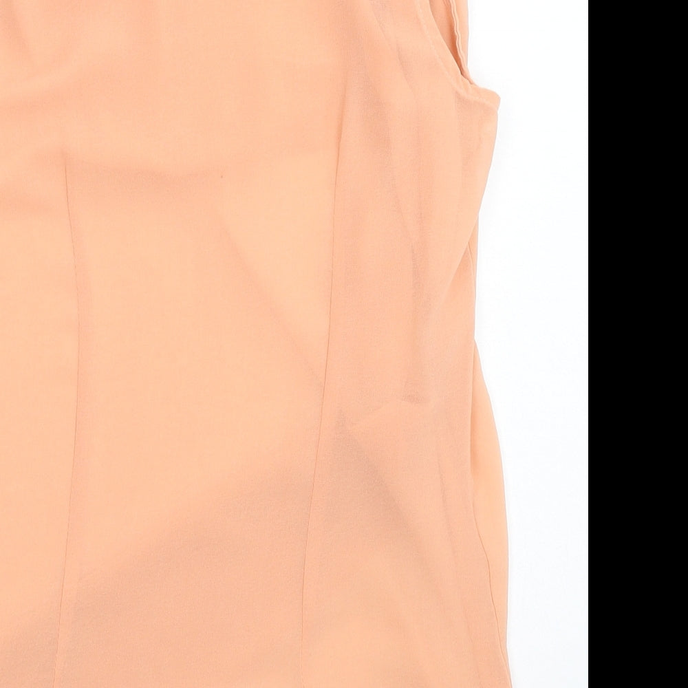 QED London Womens Pink Basic Blouse Size L