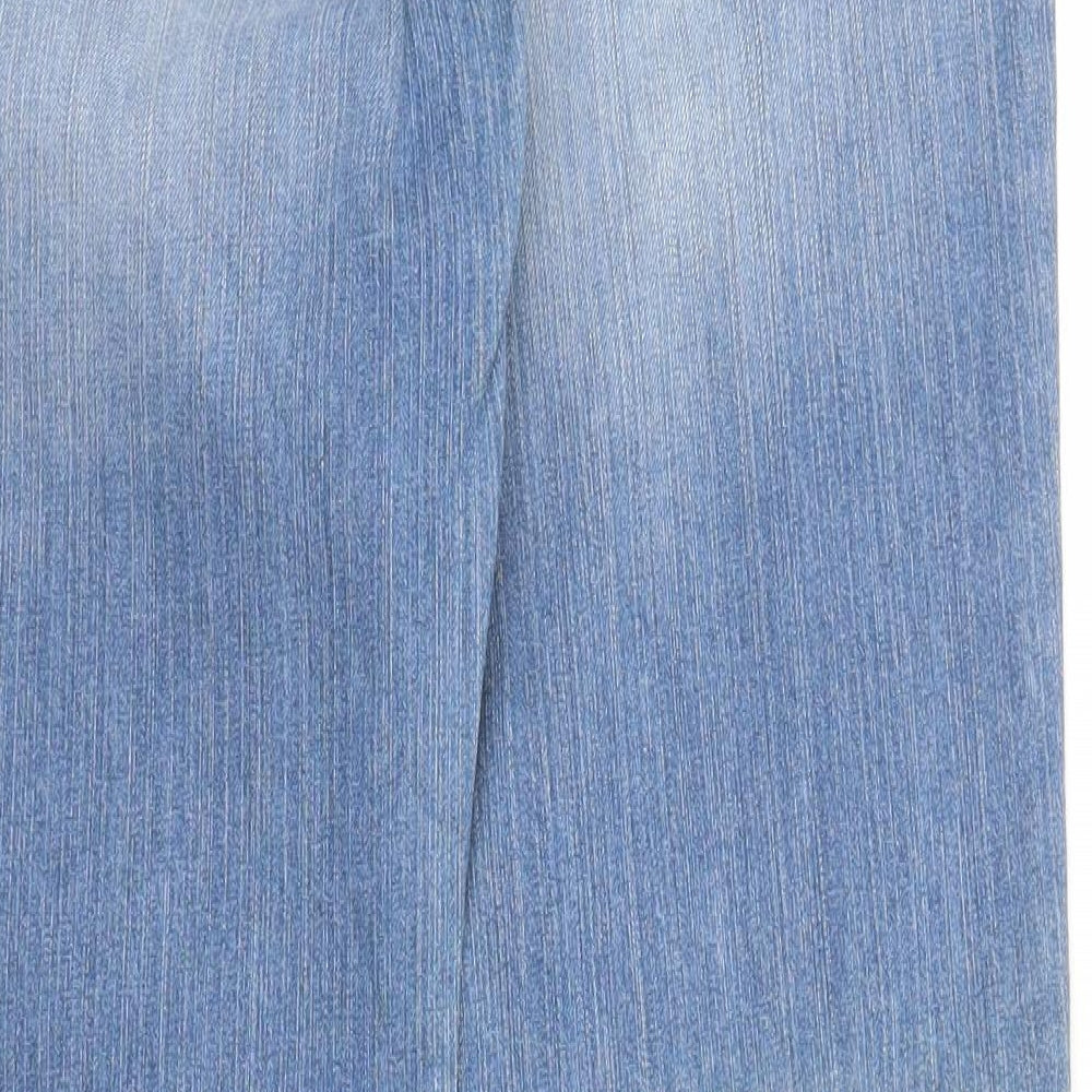 Orange Red Womens Blue Denim Straight Jeans Size 30 in L30 in