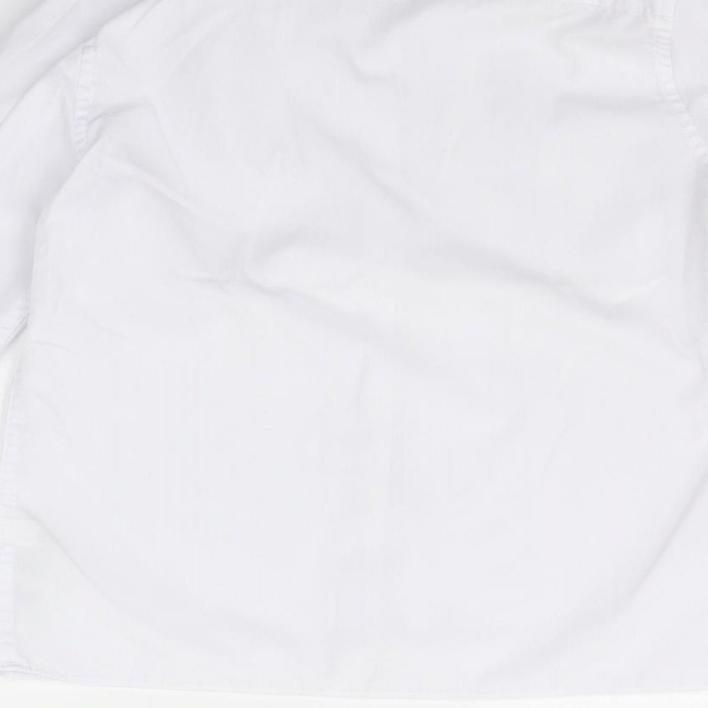 Marks and Spencer Girls White Basic Button-Up Size 10-11 Years