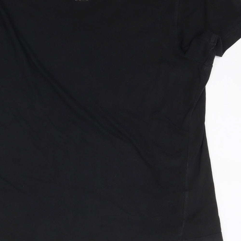 Preworn Womens Black Basic T-Shirt Size M