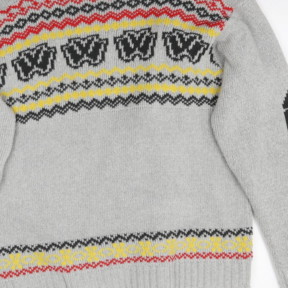 Preworn Womens Grey Knit Cardigan Jumper Size XL