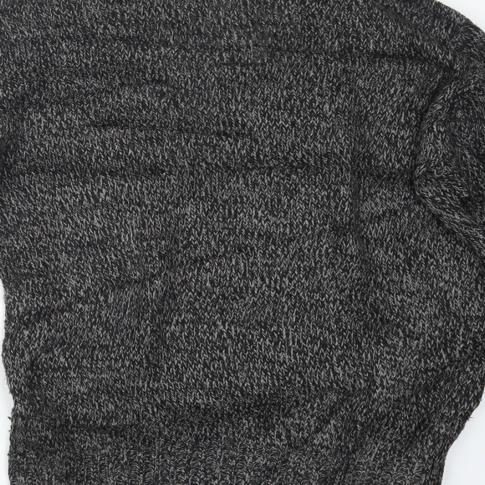 Cedar Wood State Mens Grey Knit Pullover Sweatshirt Size S