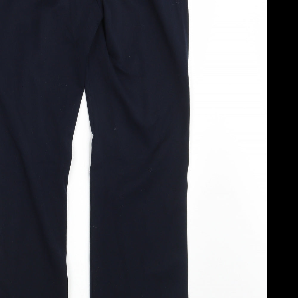 M&S Womens Blue Trousers Size 8 L30 in