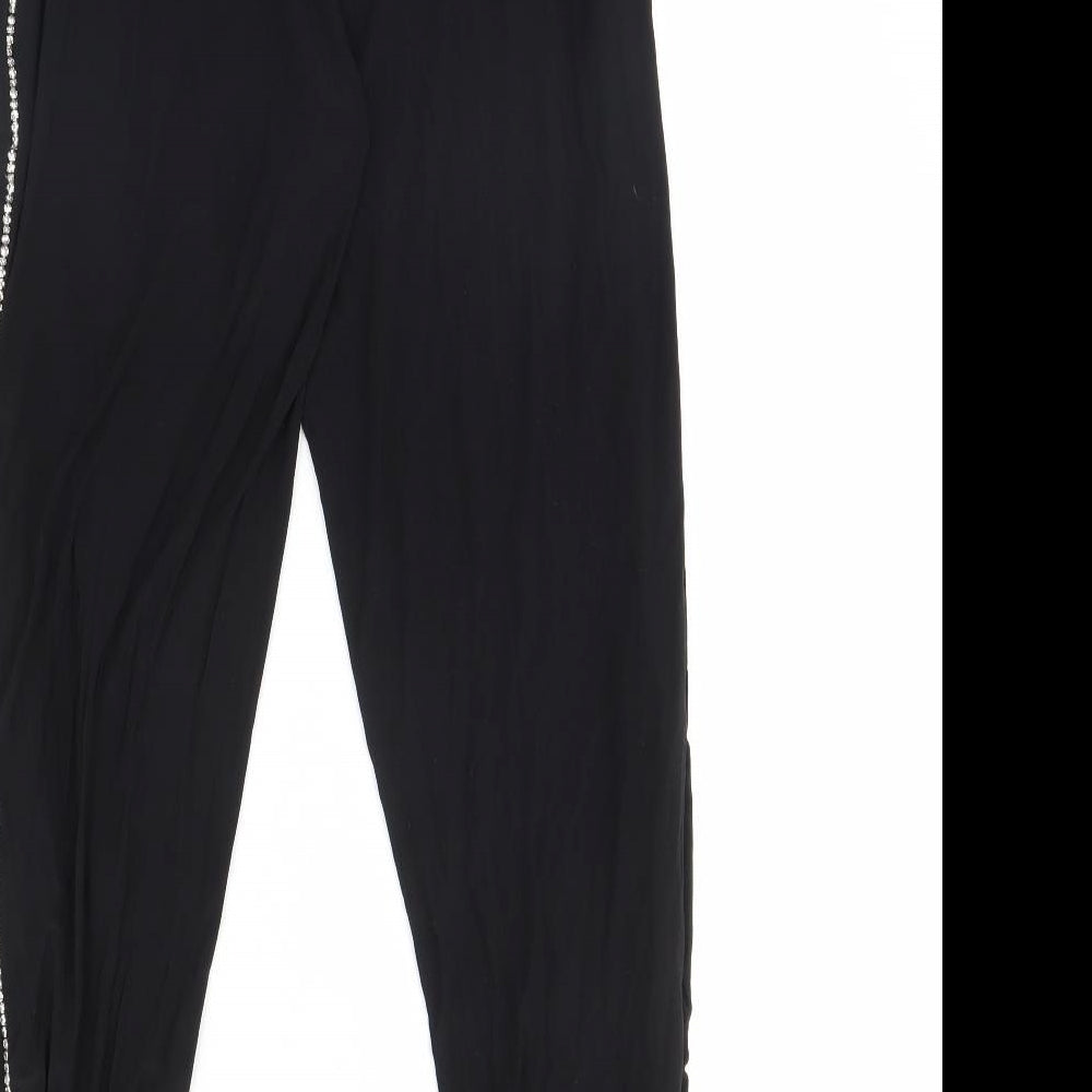 pretty little thing Womens Black Trousers Size 8 L28 in
