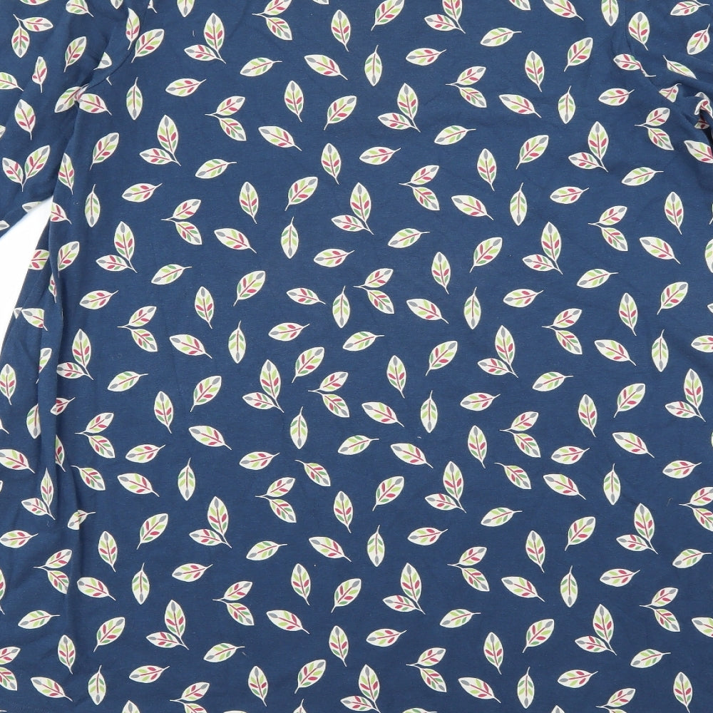 seasalt cornwall Womens Blue Geometric T-Shirt Dress Size 14