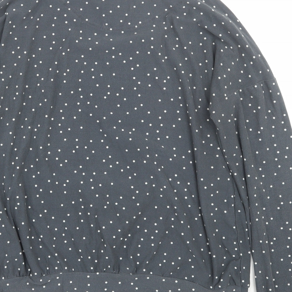 Love to lounge Womens Grey Polka Dot Top Pyjama Top Size S