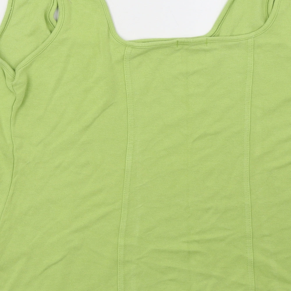cmd Womens Green Basic Tank Size XL