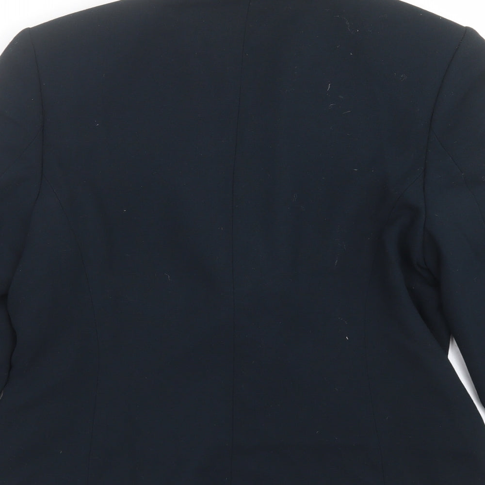 Preworn Womens Blue Jacket Suit Jacket Size 14