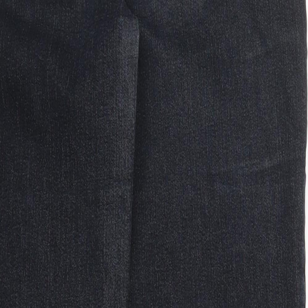 Preworn Womens Black Denim Skinny Jeans Size 10 L25 in