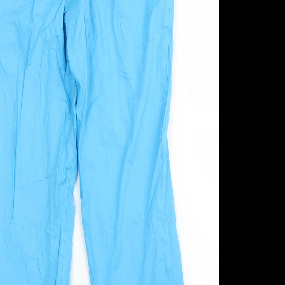 Zabaione Womens Blue Capri Trousers Size 6 L23 in