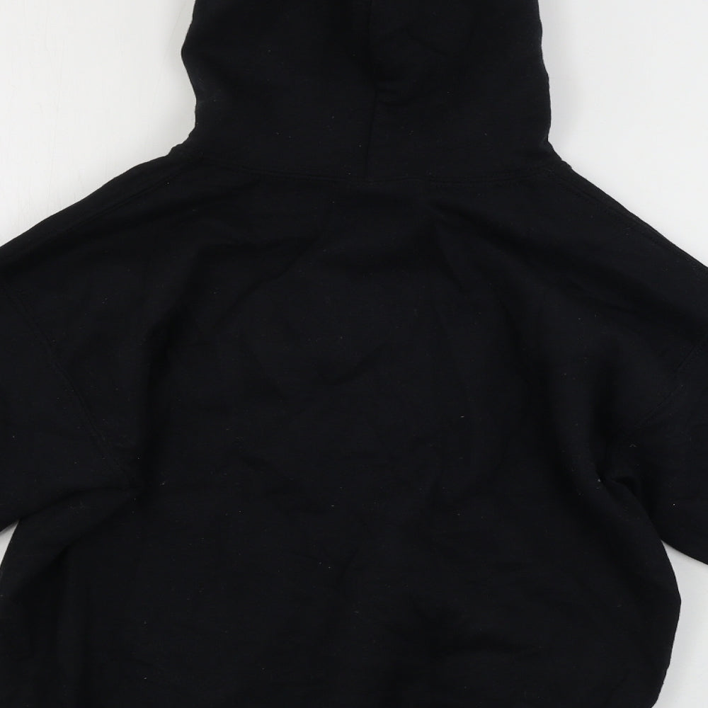 Gildan Boys Black Pullover Hoodie Size 5-6 Years