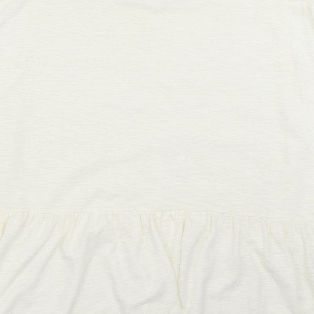 George Womens Ivory Basic T-Shirt Size 18
