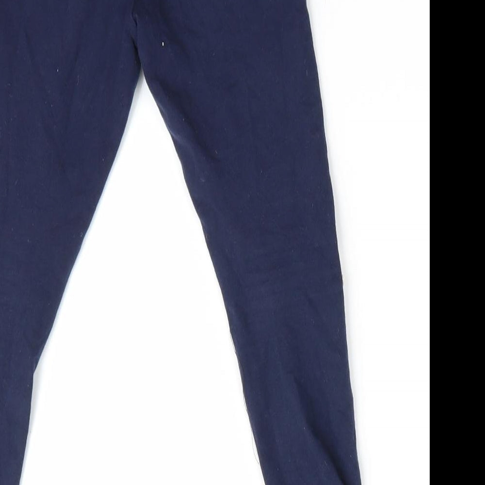 Florence and Fred Girls Blue Animal Print Pyjama Pants Size 5-6 Years - Rudolph logo on knees