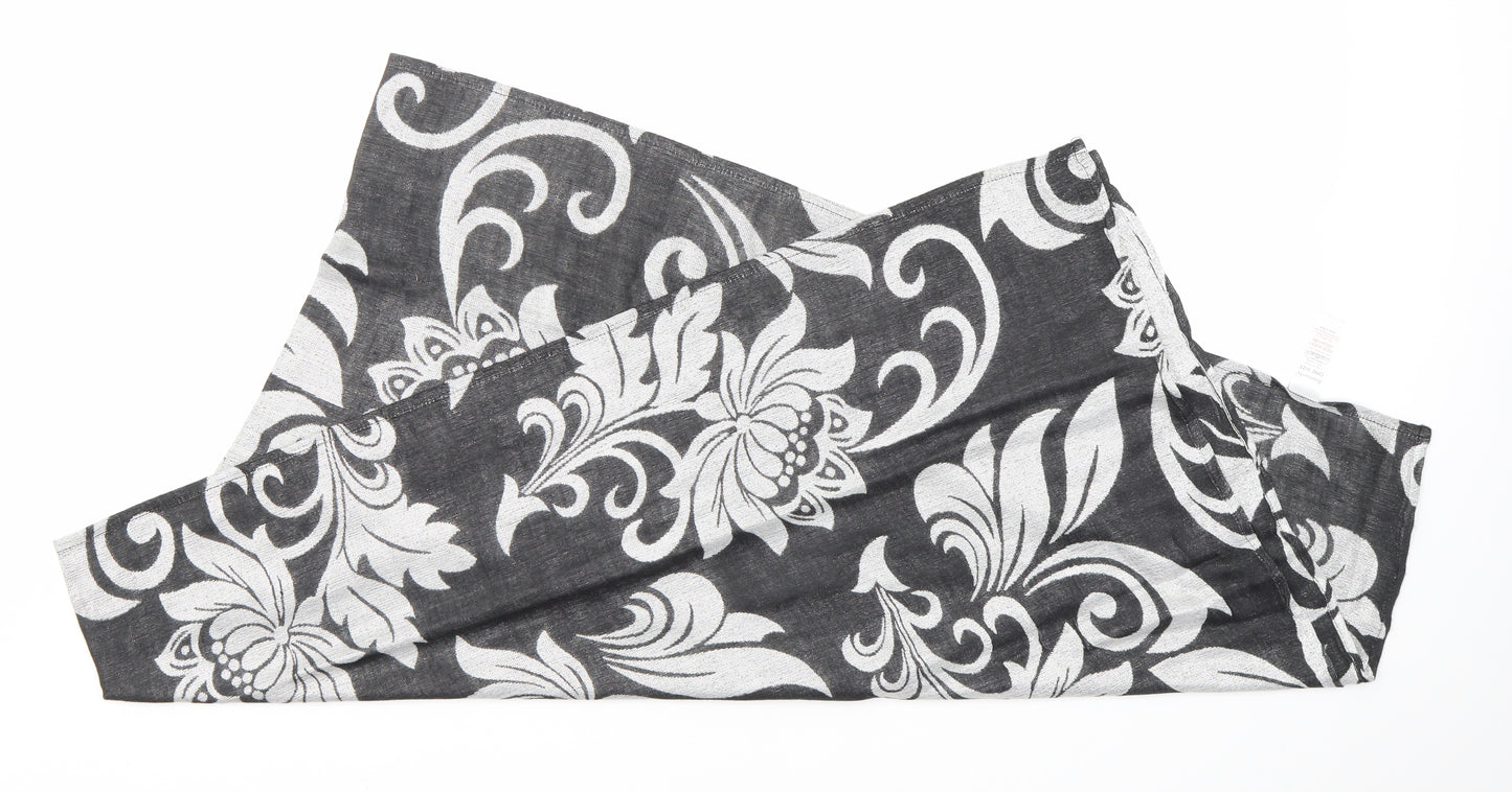 Bonmarché Unisex Silver Floral Scarf