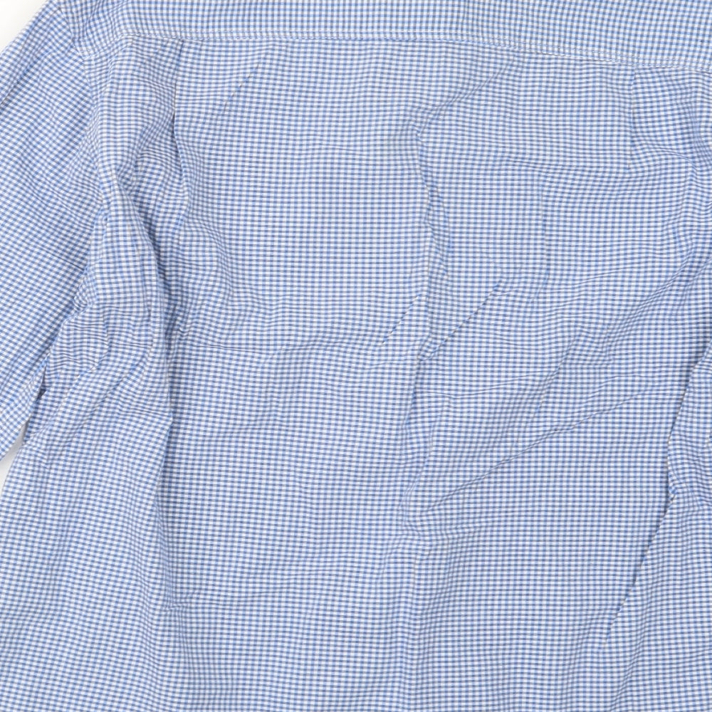 Marks and Spencer Mens Blue Button-Up Size M