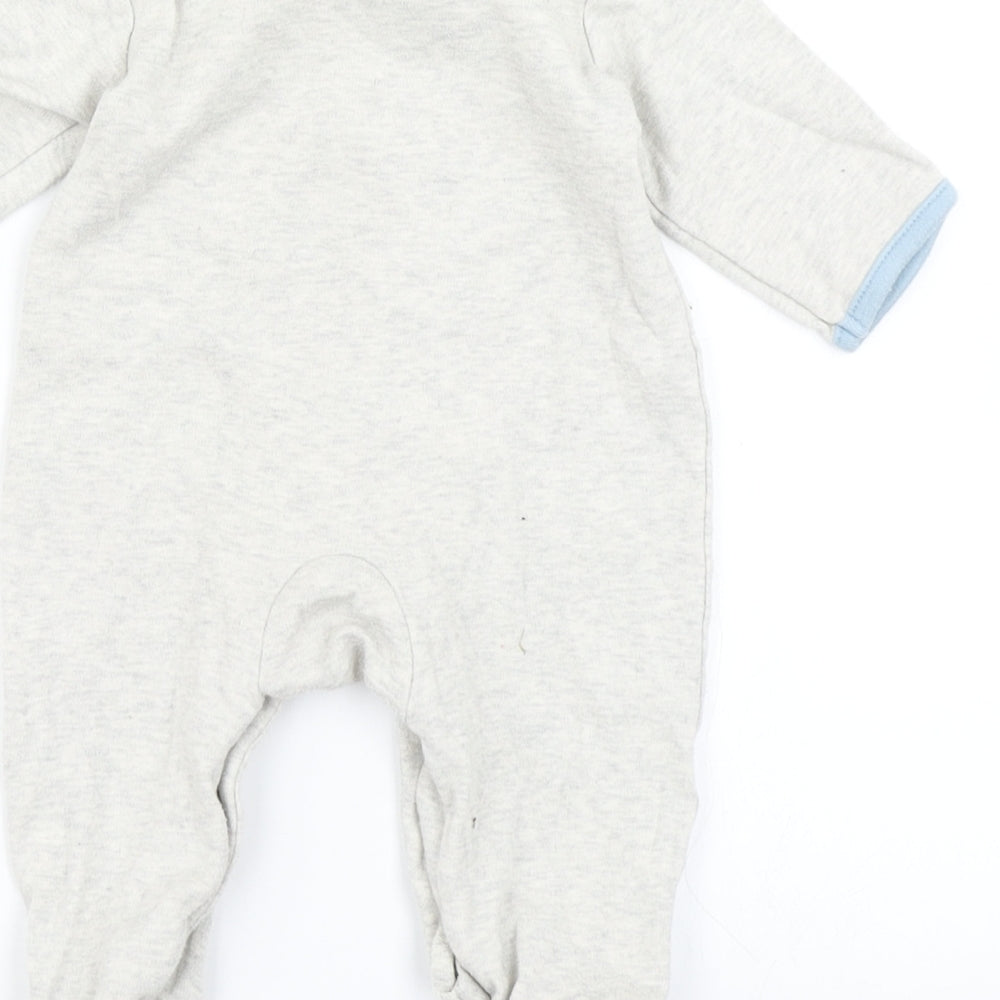 New Look Boys Grey Babygrow One-Piece Size 0-3 Months
