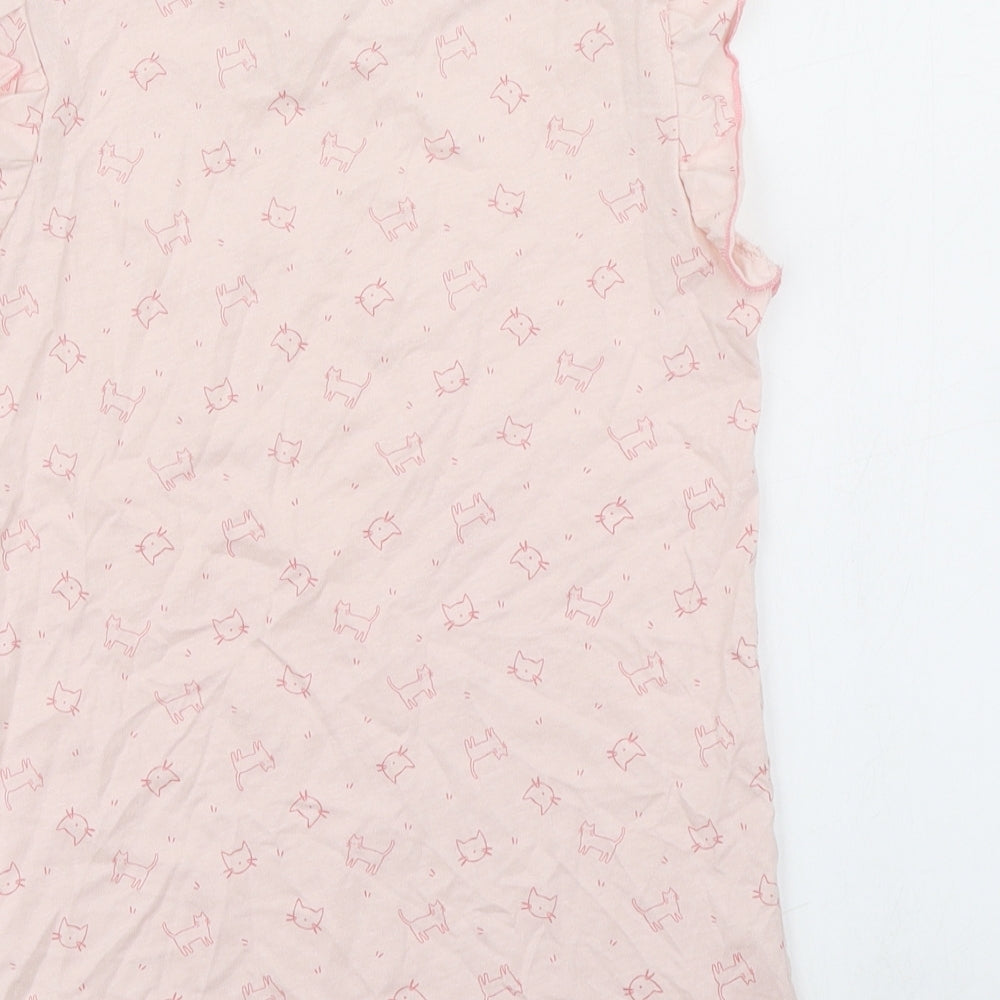 La Redoute Girls Pink Basic T-Shirt Size 12 Years