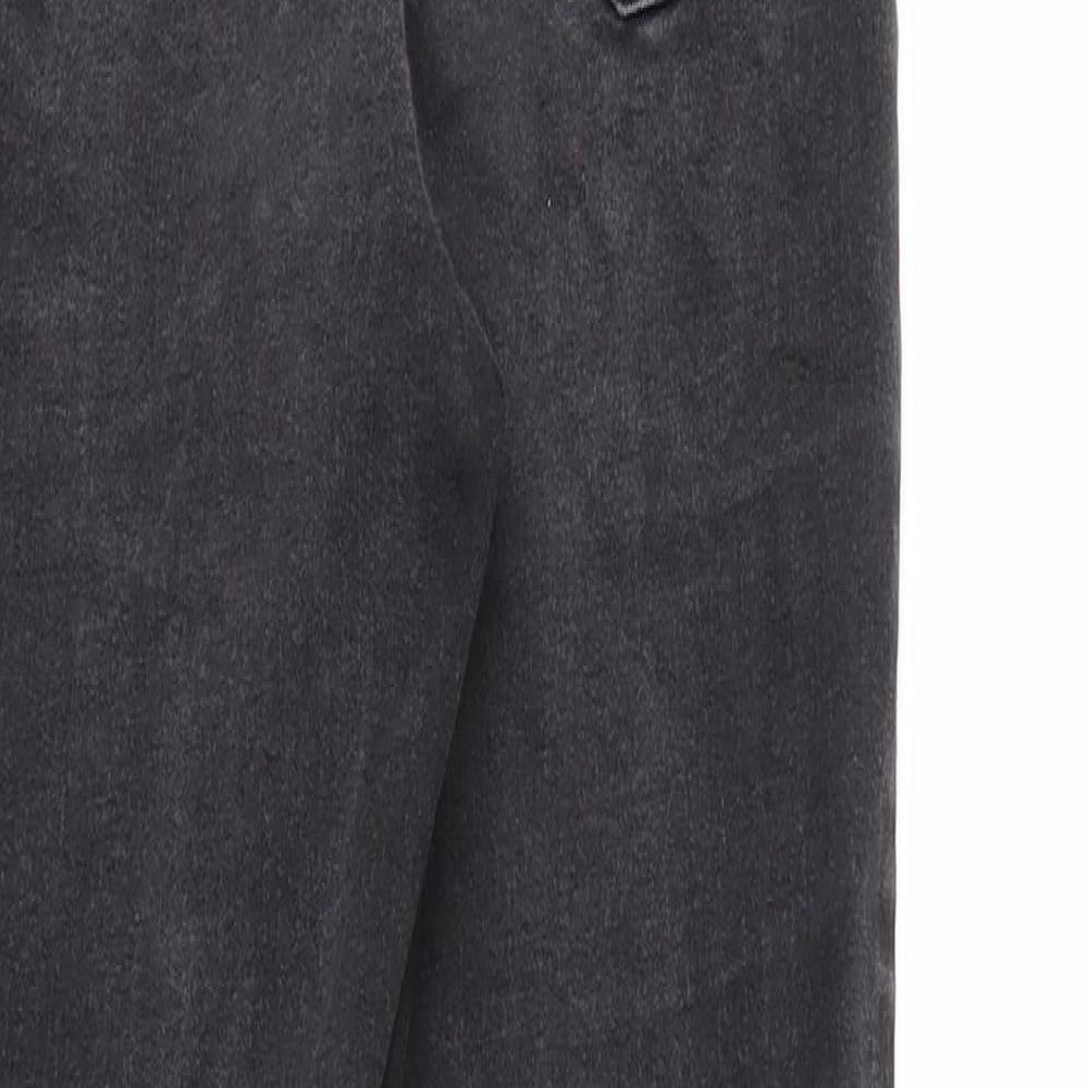 DENIM &CO Womens Black Houndstooth Skinny Jeans Size 12 L30 in