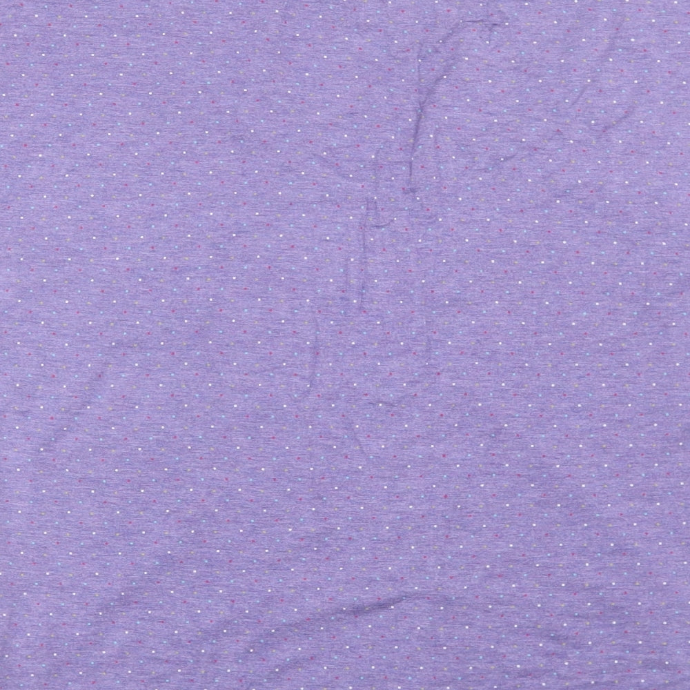 Moshulu Womens Purple Polka Dot Top Pyjama Top Size 12