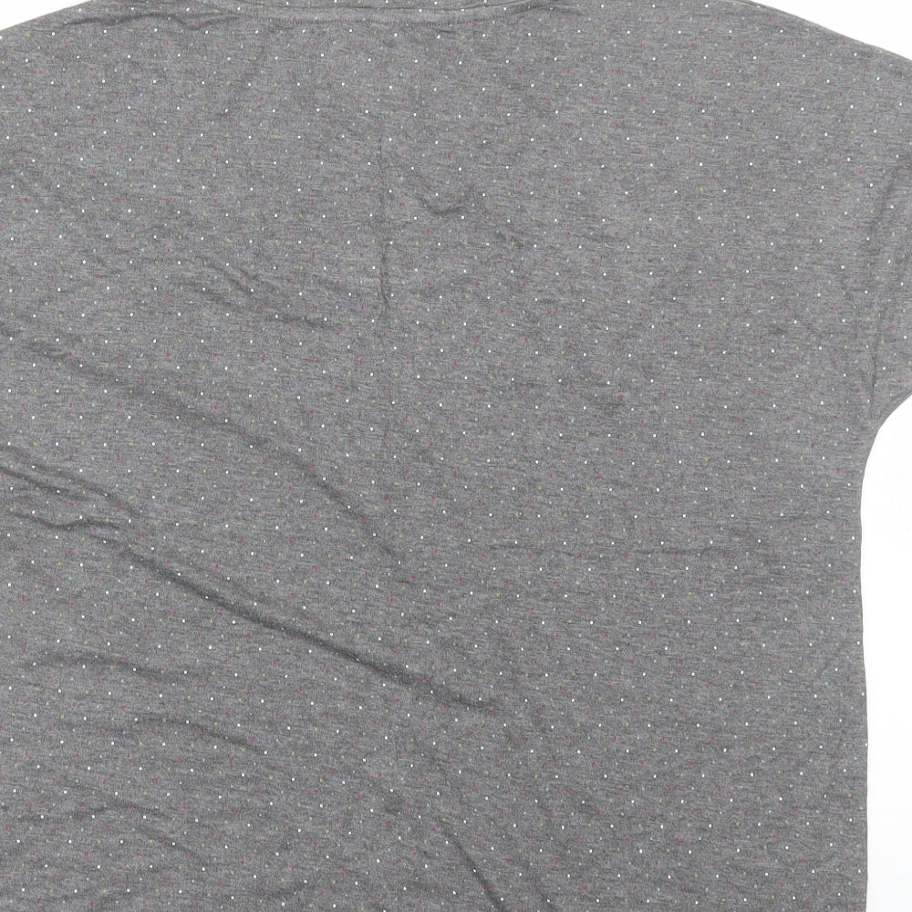 Moshulu Womens Grey Polka Dot Top Pyjama Top Size 12