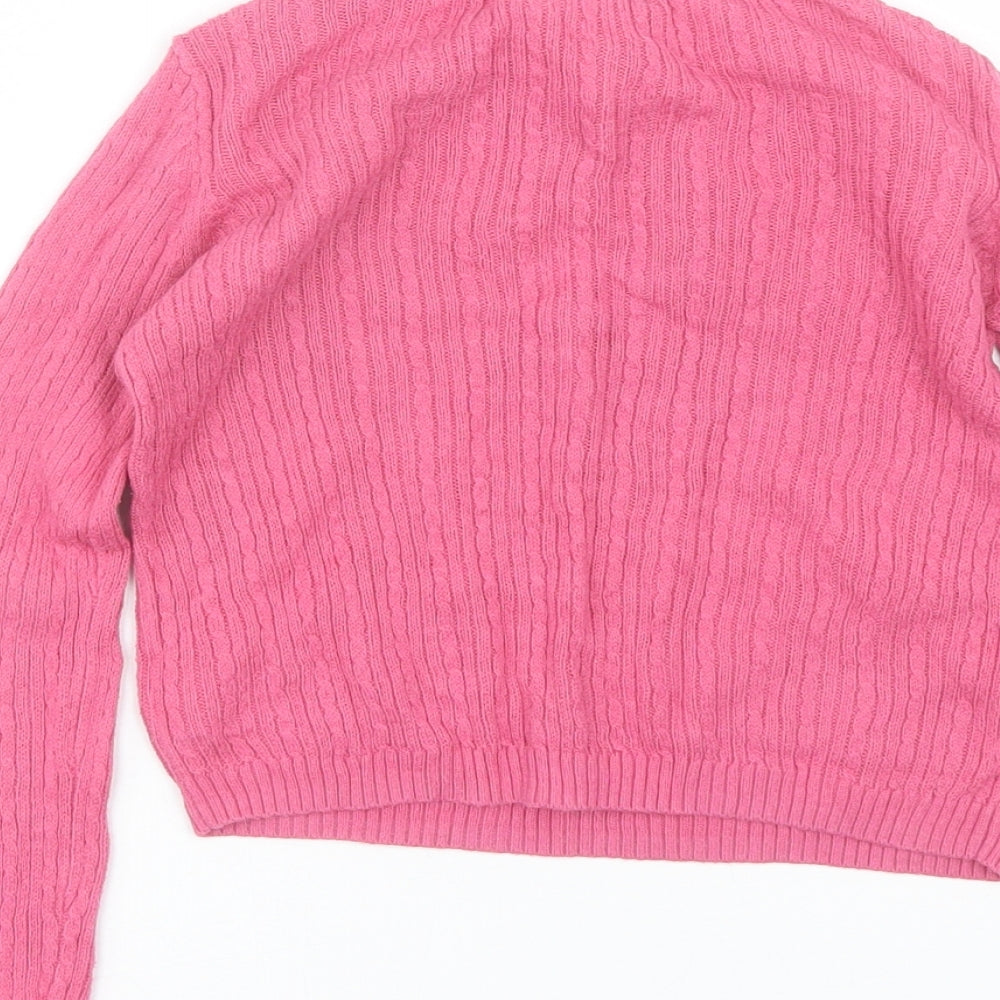Cynthia Rowley Girls Pink Pullover Jumper Size 5-6 Years