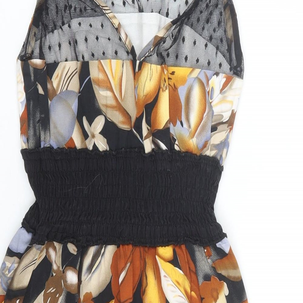 Cutie Womens Multicoloured Floral Tank Dress Size S