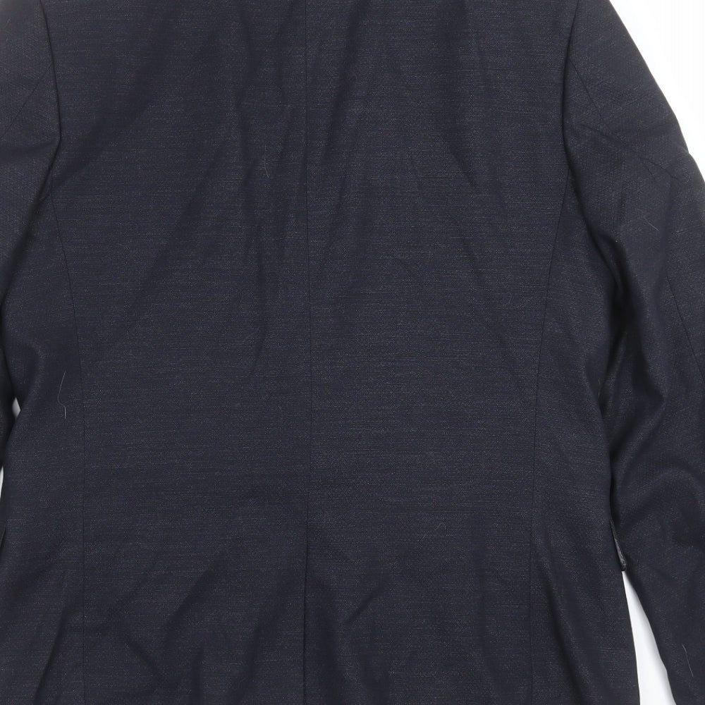 Amici Mens Blue Jacket Suit Jacket Size 38