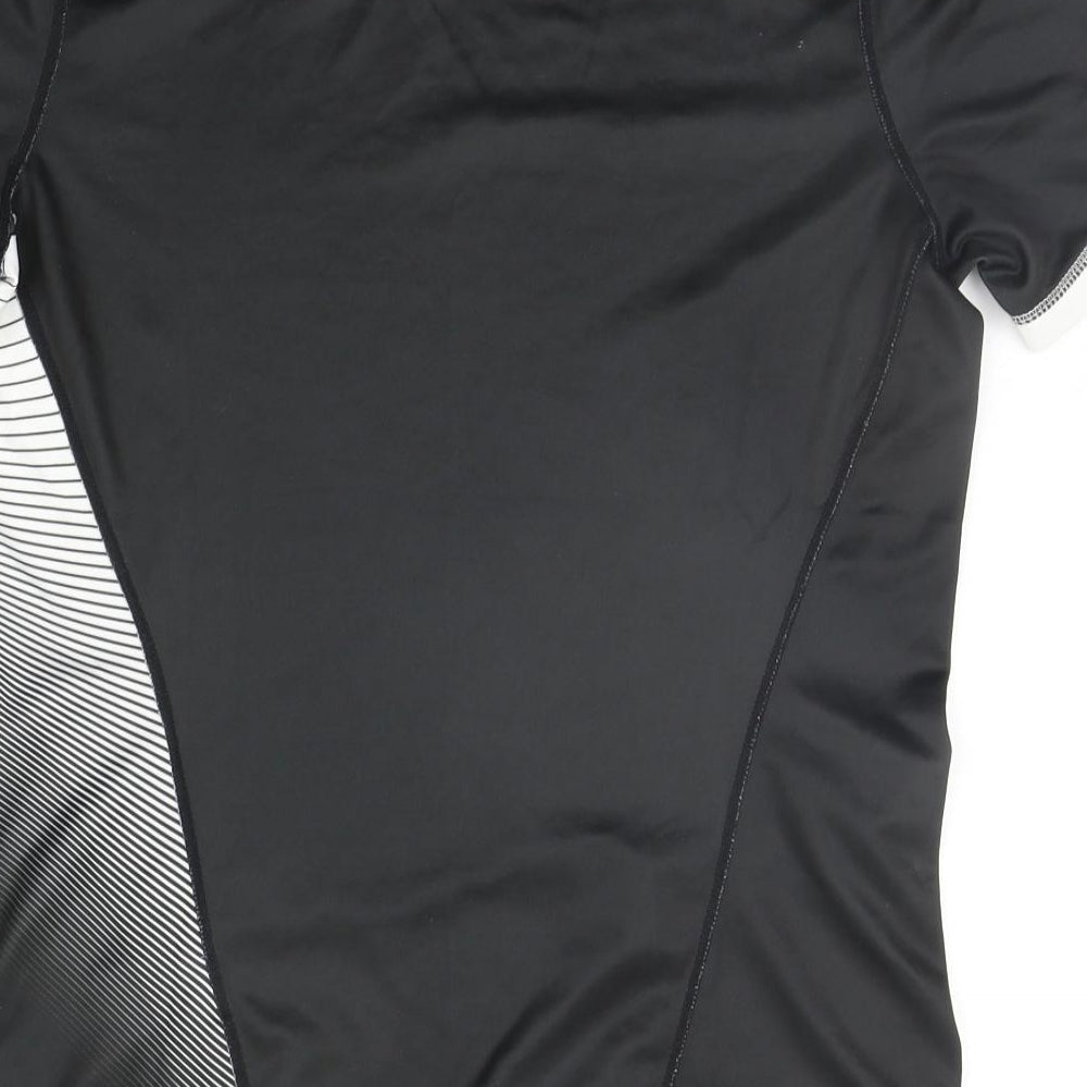 Professional team athletics Mens Black Geometric T-Shirt Size S