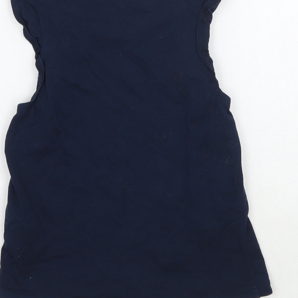 H&M Girls Blue Basic Tank