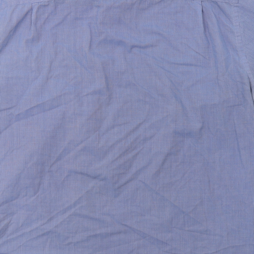 Debenhams Mens Blue Check Dress Shirt Size 17.5