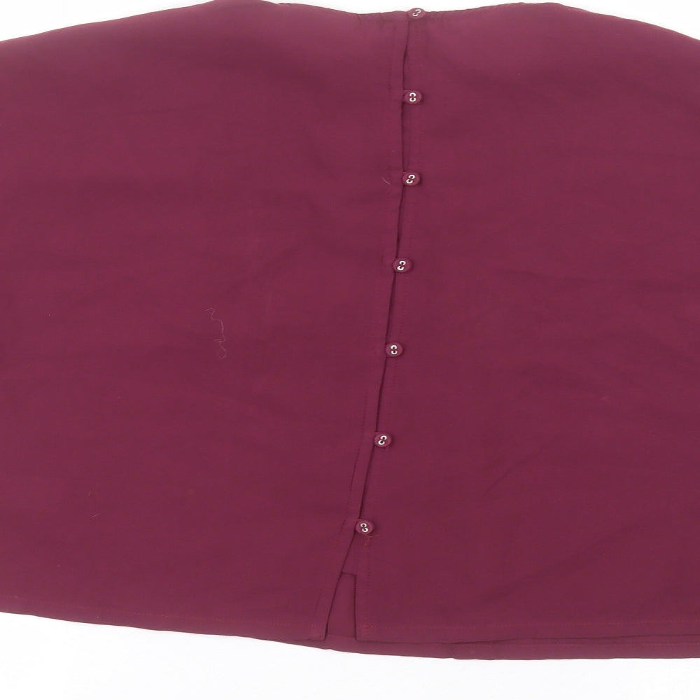 NEXT Girls Purple Basic T-Shirt Size 12 Years