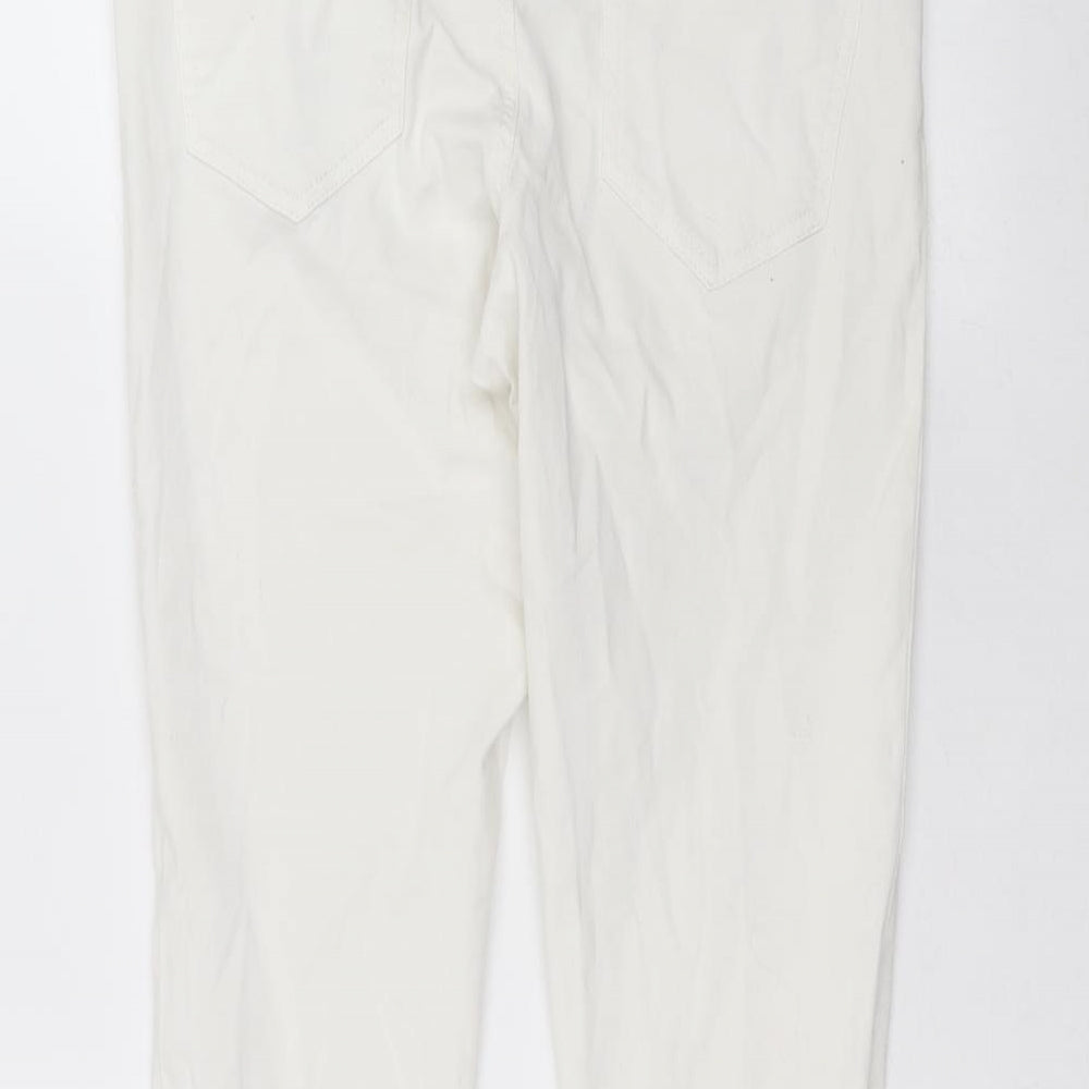 ESMARA Womens White Skinny Jeans Size 14 L27 in