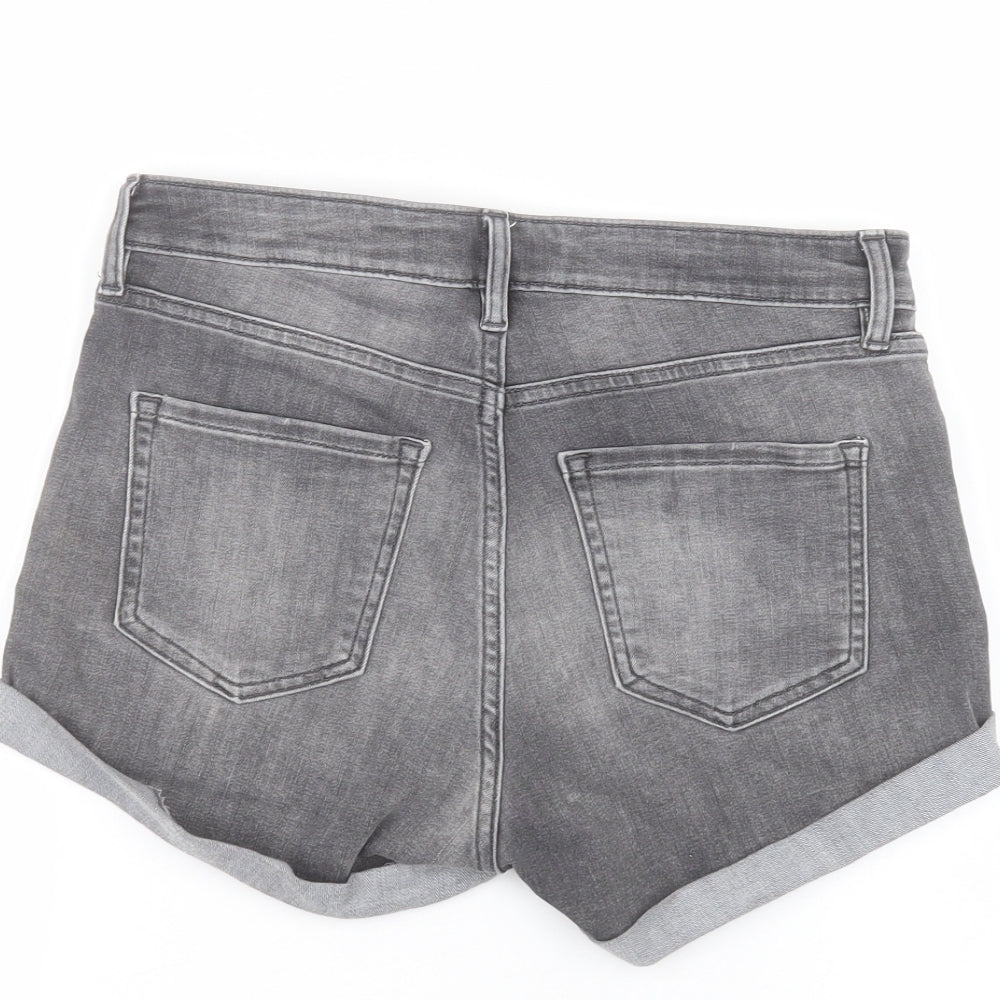 H&M Womens Black Bermuda Shorts Size 8