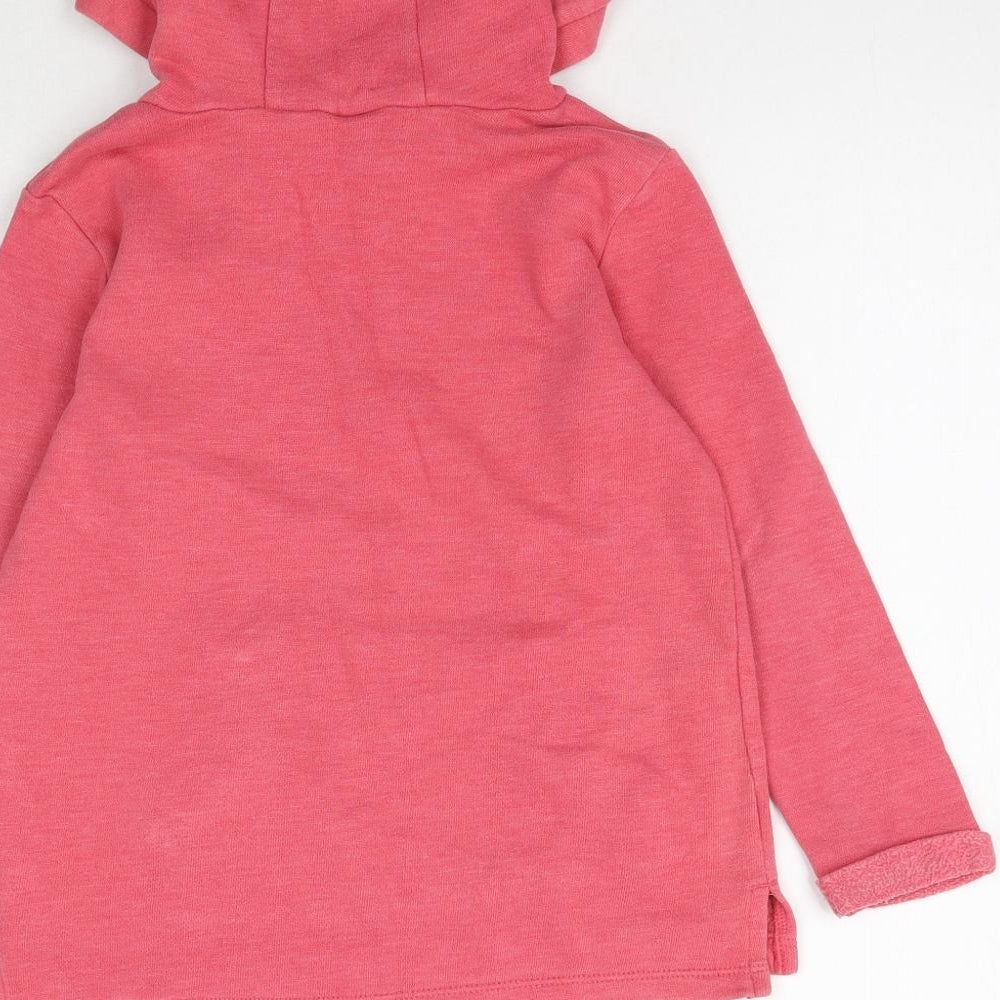 NEXT Girls Pink Pullover Hoodie Size 4 Years