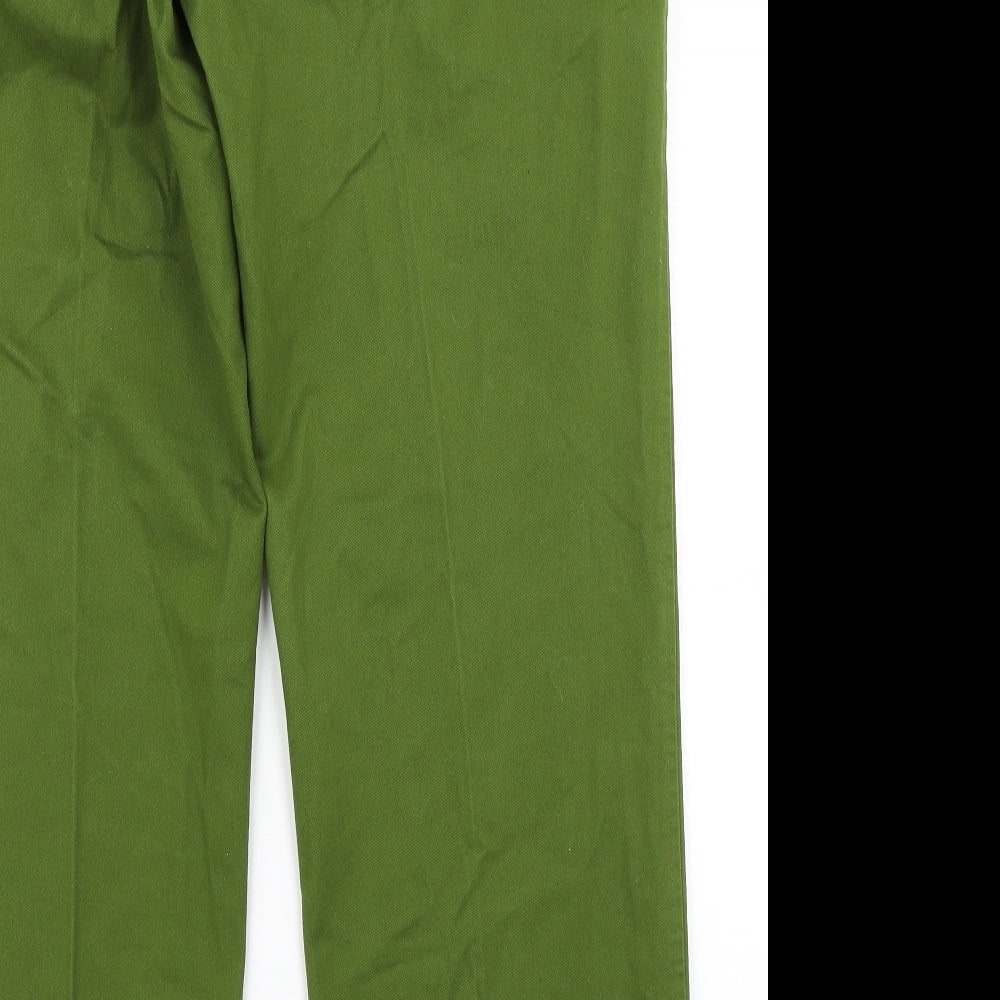 Samuel Windsor Mens Green Chino Trousers Size 38 in L31 in