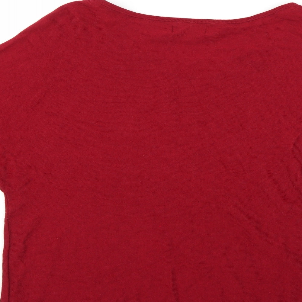 Monsoon Womens Red Pullover Jumper Size L
