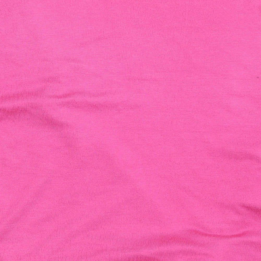 Bm Collection Womens Pink Wrap Jumper Size M