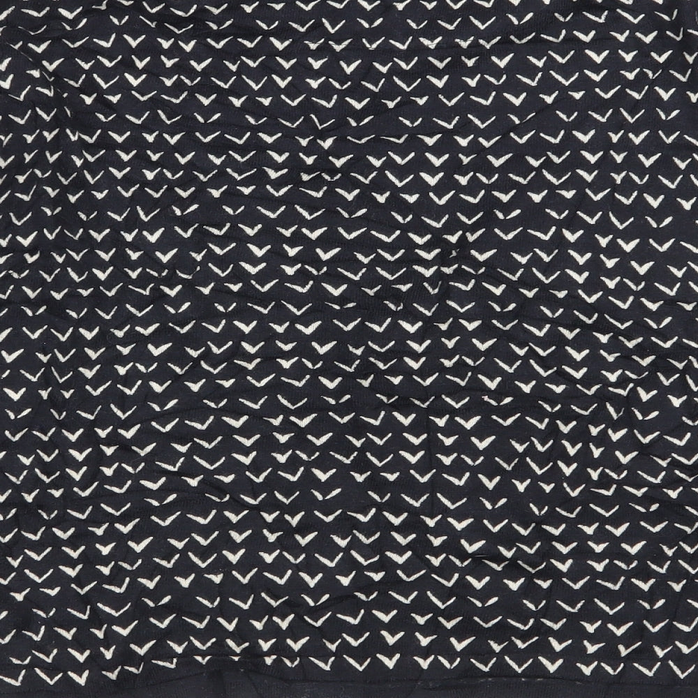 NEXT Womens Black Geometric Pullover Jumper Size 14