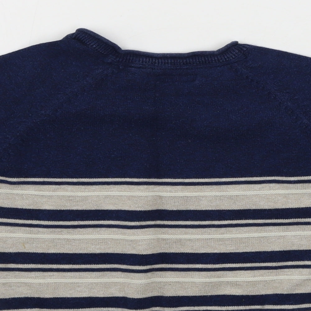 NEXT Boys Beige Striped Pullover Jumper Size 2 Years