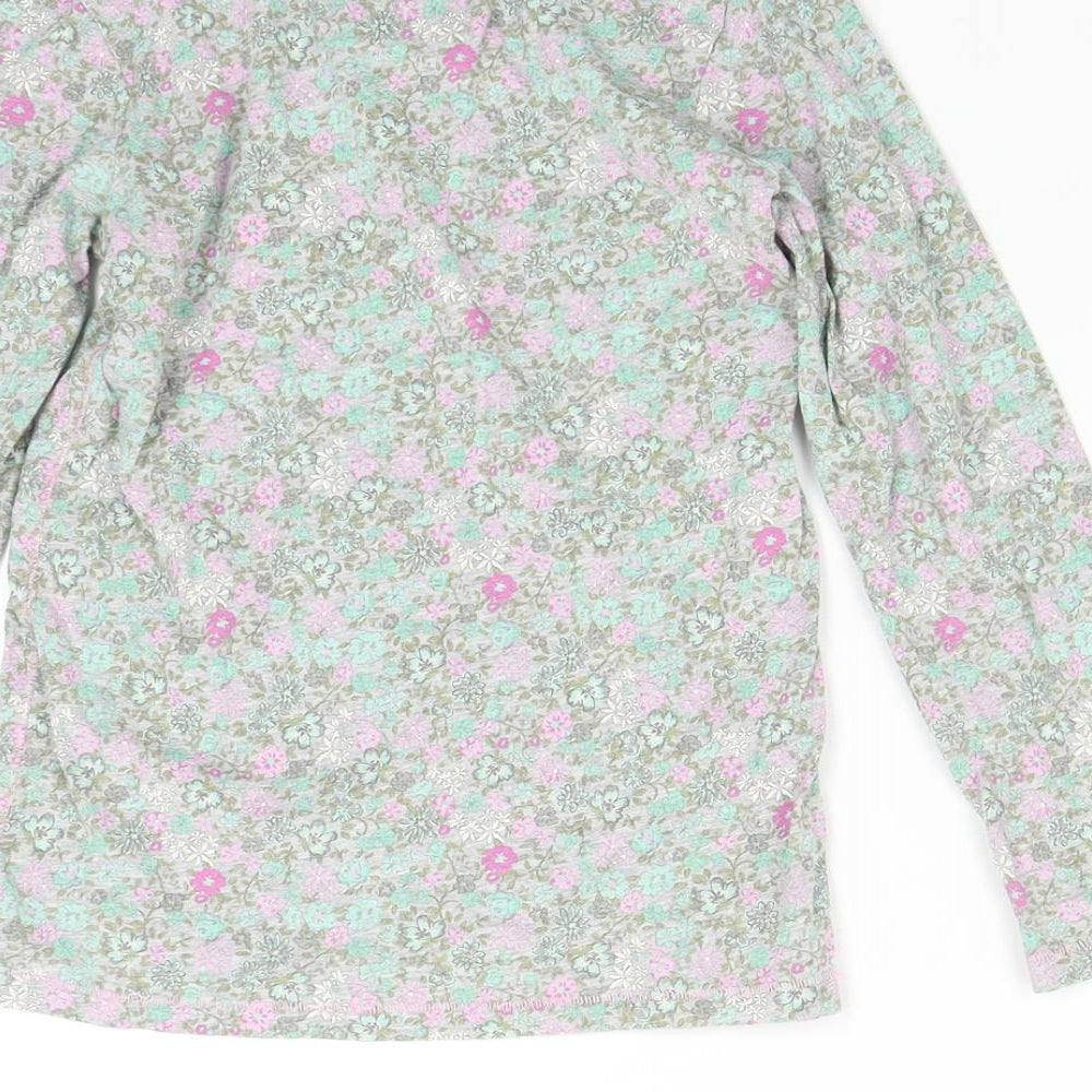 NEXT Girls Multicoloured Floral Basic T-Shirt Size 8 Years